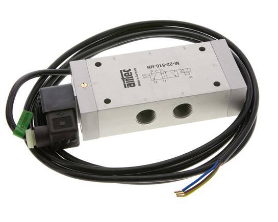 5/2 G1/2''-Magnetventil 24V DC ATEX 1-10bar/14-140psi Airtec