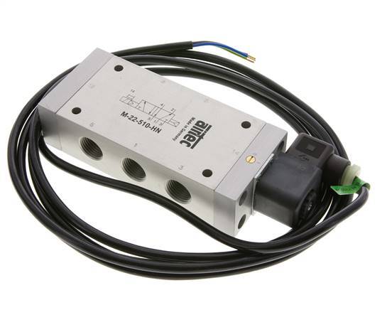 5/2 G1/2''-Magnetventil 24V DC ATEX 1-10bar/14-140psi Airtec