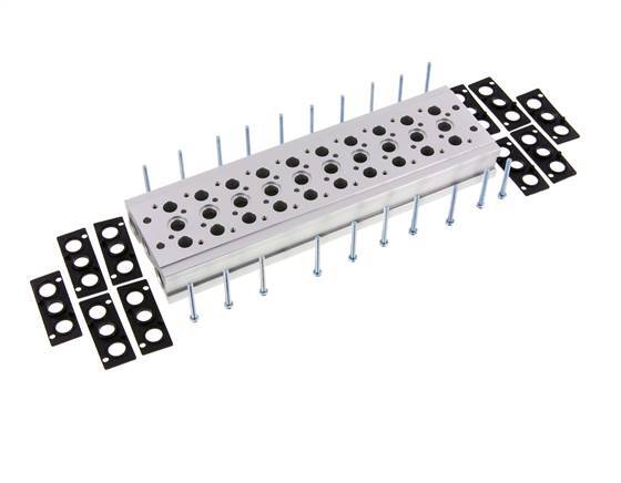 Verteiler 10-Stationen YPC SF2000 5/2 5/3-fach