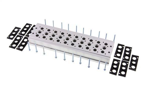 Verteiler 10-Stationen YPC SF2000 5/2 5/3-fach