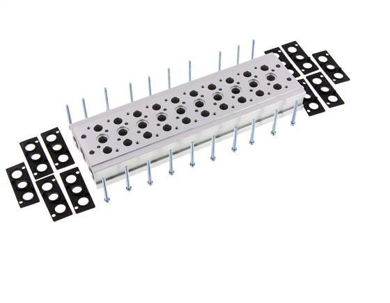 Verteiler 10-Stationen YPC SF2000 5/2 5/3-fach