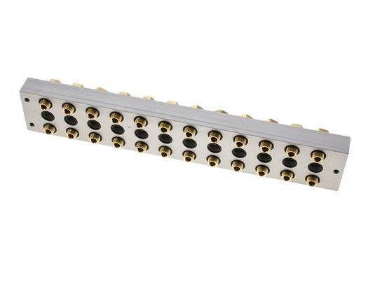 Verteiler 12-Stationen 5/2 5/3-Wege Airtec M04/P04
