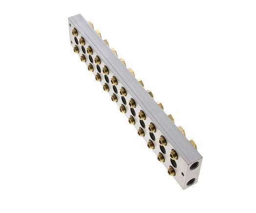 Verteiler 12-Stationen 5/2 5/3-Wege Airtec M04/P04