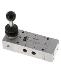 5/3 G1/8'' Mitte geschlossen Handhebelventil Raste 0-10bar/0-140psi Airtec