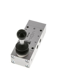 5/3 G1/8'' Mitte geschlossen Handhebelventil Raste 0-10bar/0-140psi Airtec