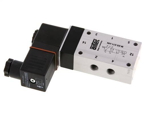 5/2 G1/8''-Magnetventil 24V DC ATEX 3-10bar/42-140psi Airtec