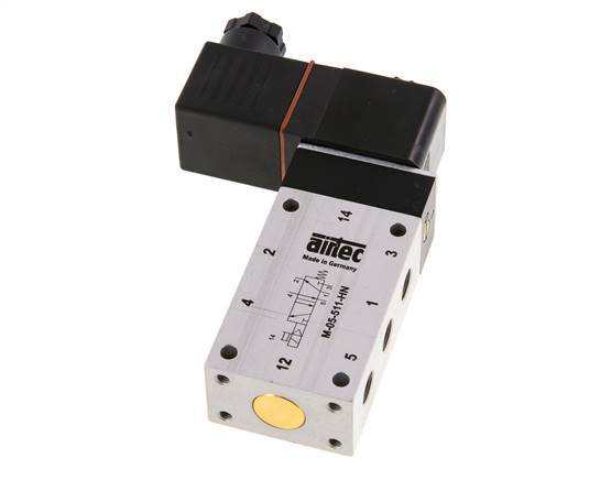 5/2 G1/8''-Magnetventil 24V DC ATEX 3-10bar/42-140psi Airtec
