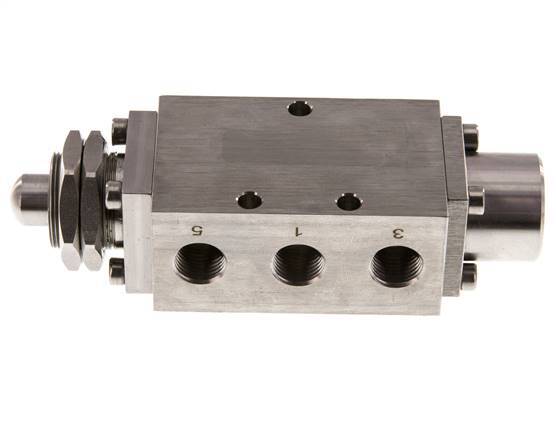 5/2 G1/4'' Spindelventil aus Edelstahl -0,95-12bar/-13,2-168psi