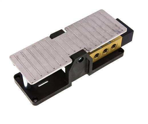 5/3 G1/4'' Auspuff Zentrum Fußpedalventil 2.5-10bar/35.0-140psi