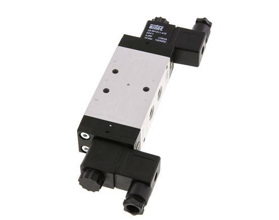 5/3 G1/4'' Center Closed Magnetventil 24V DC 3-10bar/42-140psi Airtec