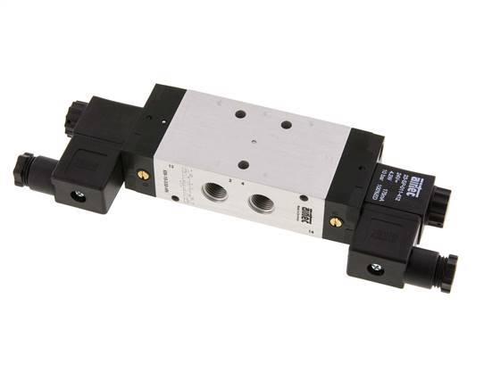 5/3 G1/4'' Center Closed Magnetventil 24V DC 3-10bar/42-140psi Airtec