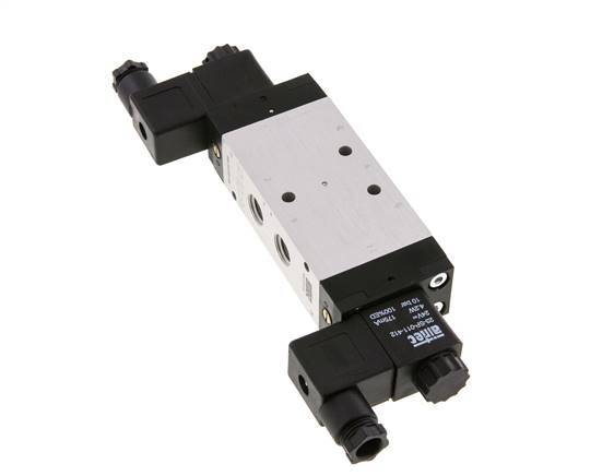 5/3 G1/4'' Center Closed Magnetventil 24V DC 3-10bar/42-140psi Airtec