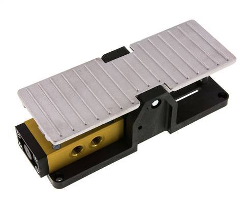 5/3 G1/4'' Auspuff Zentrum Fuß Pedal Ventil Raste 2.5-10bar/35.0-140psi