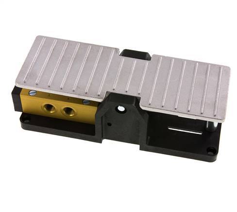 5/3 G1/4'' Auspuff Zentrum Fuß Pedal Ventil Raste 2.5-10bar/35.0-140psi