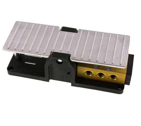 5/3 G1/4'' Auspuff Zentrum Fuß Pedal Ventil Raste 2.5-10bar/35.0-140psi
