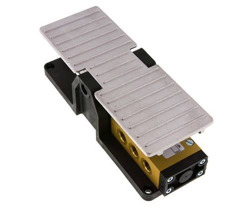 5/3 G1/4'' Auspuff Zentrum Fuß Pedal Ventil Raste 2.5-10bar/35.0-140psi