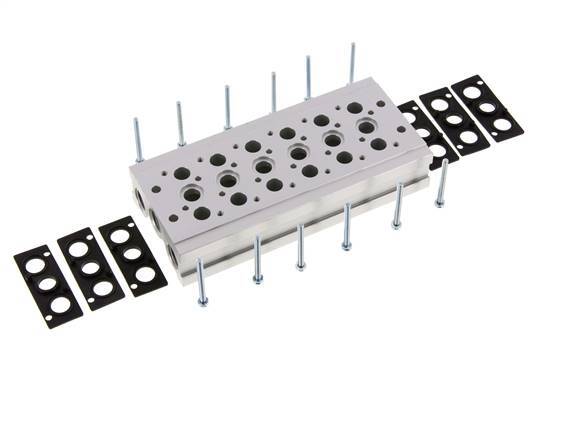 Verteiler 6-Stationen YPC SF2000 5/2 5/3-fach