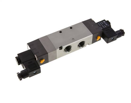 5/3 G1/2'' Auspuff-Mittelmagnetventil 12V DC 1,5-8bar/21,0-112psi E.MC