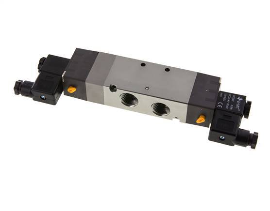 5/3 G1/2'' Auspuff-Mittelmagnetventil 12V DC 1,5-8bar/21,0-112psi E.MC