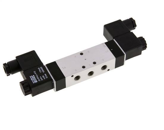 5/3 G1/8'' Center Closed Magnetventil 12V DC 3-10bar/42-140psi Airtec