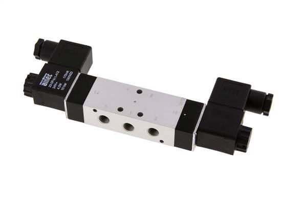 5/3 G1/8'' Center Closed Magnetventil 12V DC 3-10bar/42-140psi Airtec