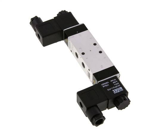 5/3 G1/8'' Center Closed Magnetventil 12V DC 3-10bar/42-140psi Airtec