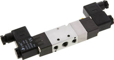 5/3 G1/4'' (G1/8'') Center Closed Solenoid Valve 12V DC 1.5-8bar/21.0-112psi E.MC