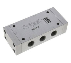 5/3 G1/2'' Center Closed Luftsteuerventil 0-10bar/0-140psi Airtec