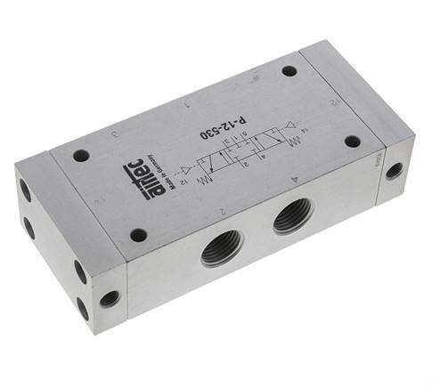 5/3 G1/2'' Center Closed Luftsteuerventil 0-10bar/0-140psi Airtec