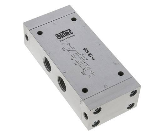5/3 G1/2'' Center Closed Luftsteuerventil 0-10bar/0-140psi Airtec