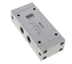 5/3 G1/2'' Center Closed Luftsteuerventil 0-10bar/0-140psi Airtec