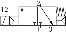 3/2 G1/2'' NC Solenoid Valve 24V AC 1.5-8bar/21.0-112psi E.MC