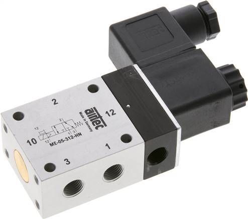 3/2 G1/8'' Magnetventil Externe Vorsteuerung 24V DC -0,95-10bar/-13,2-140psi Airtec