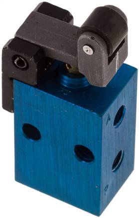 3/2 M5 NC Rollenhebelventil Heavy Duty -0,95-10bar/-13,2-140psi