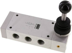 5/3 G1/2'' Center Closed Handhebelventil Raste 0-12bar/0-168psi Airtec