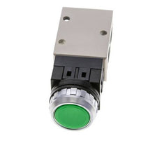 3/2 G1/4'' Push Button Valve Green 0-8bar/0-112psi YPC