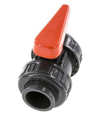 PVC 2-way Ball Valve True Union 32 mm Socket FKM