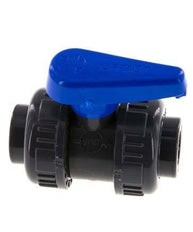 PVC 2-way Ball Valve True Union 16 mm Socket EPDM