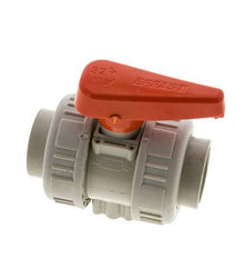 PP-H 2-way Ball Valve True Union Rp 1'' EPDM