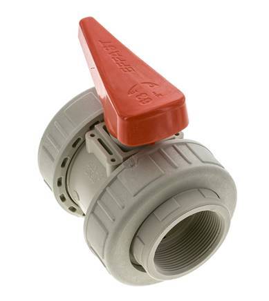 PP-H 2-way Ball Valve True Union Rp 2'' EPDM