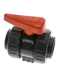 PVC 2-way Ball Valve True Union Rp 1 1/2'' FKM