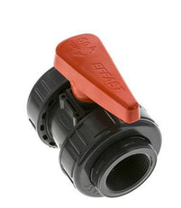 PVC 2-Wege-Kugelhahn 2fach Überwurfmutter Rp 1 1/2'' FKM