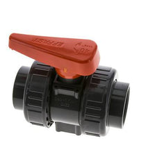 PVC 2-way Ball Valve True Union Rp 1 1/4'' EPDM