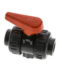 PVC 2-way Ball Valve True Union Rp 3/8'' EPDM