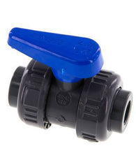 PVC 2-way Ball Valve True Union Rp 3/8'' EPDM