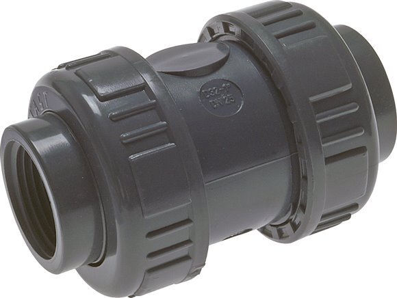 PVC Rückschlagventil Rp 2 1/2'' 0.012-16bar (0.17-232psi)