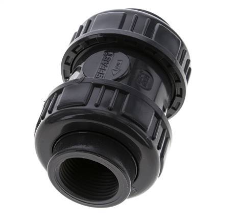 PVC-Rückschlagventil Rp 1'' 0,012-16bar
