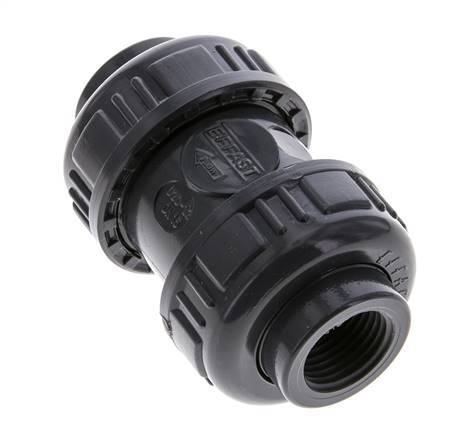 PVC-Rückschlagventil Rp 1/2'' 0,012-16bar