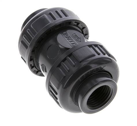 PVC-Rückschlagventil Rp 1/2'' 0,012-16bar