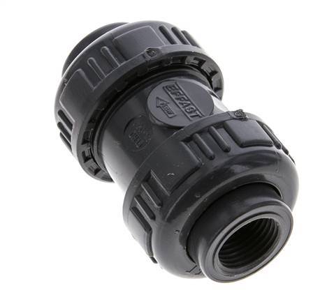 PVC-Rückschlagventil Rp 1/2'' 0,012-16bar